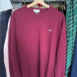 Lacoste Burgundy Sweater